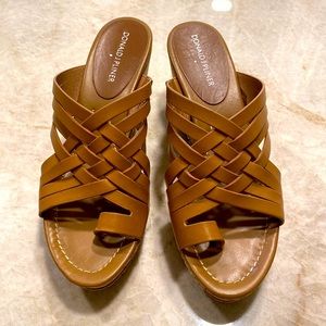 Donald Pliner Woven Leather Wedges